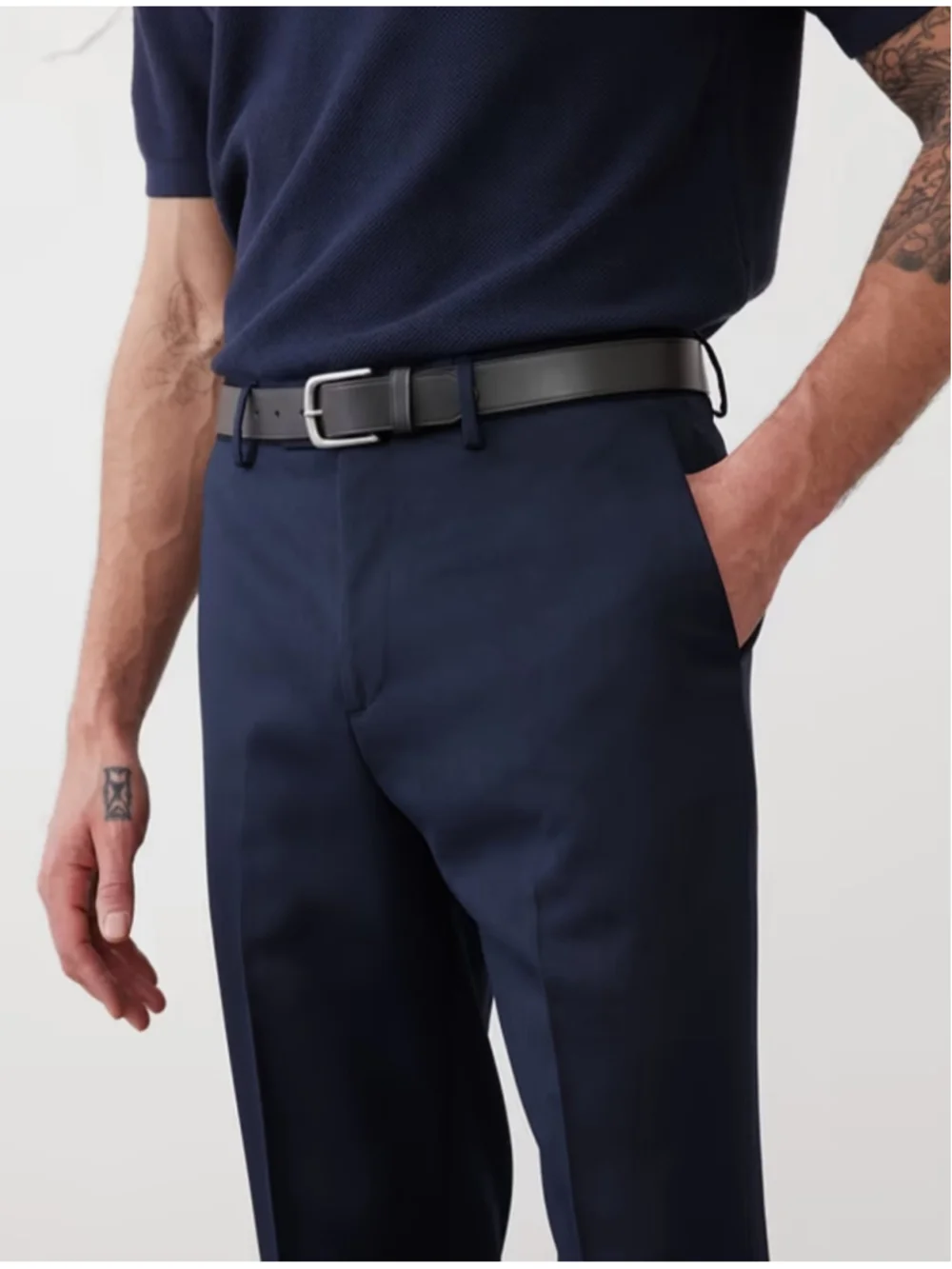 Banana Republic Men's Satin Suit Trousers Navy Blue Size 32W Pants NWT RT$170